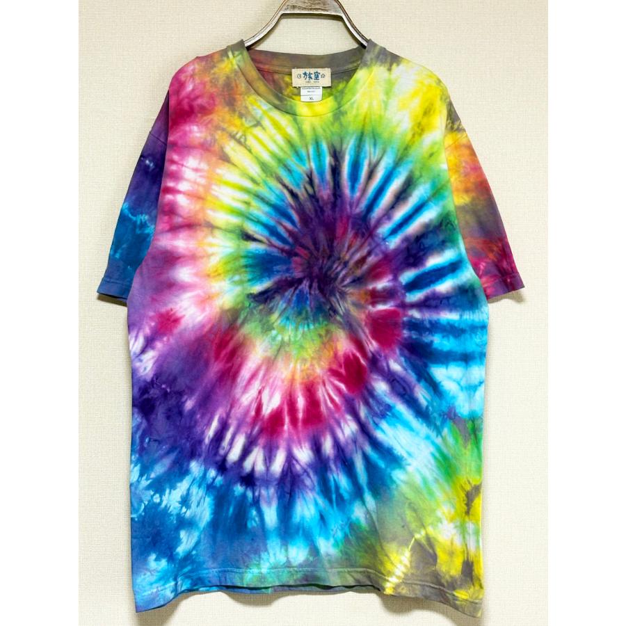 カラフルタイダイ タイダイ Tシャツ XLサイズ カラフル スパイラル Hippies Dye : 旅空