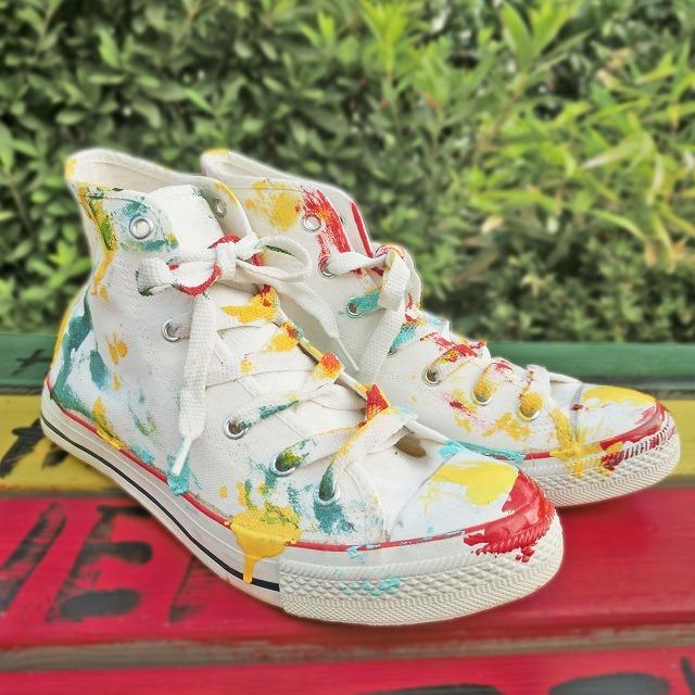 ヤンチェオンテンバールスニーカー ハイカットSAKURA 23.5センチ ヤンチェオンテンバールスニーカー ハイカットSAKURA 23.5センチ