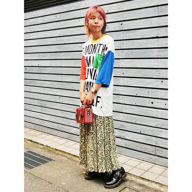 レトロな古着スカート 50's60's70's シンプル 花柄 小花柄