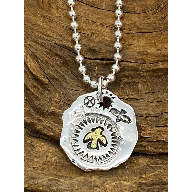 送料無料!!シルバーアクセサリー ペンダントトップ ネイティブ