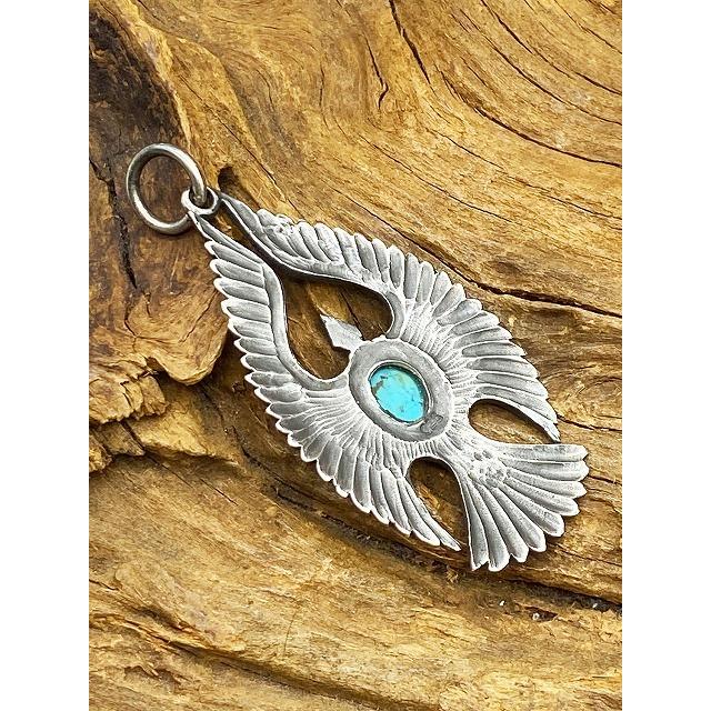 送料無料!!シルバーアクセサリー ペンダントトップ ターコイズ