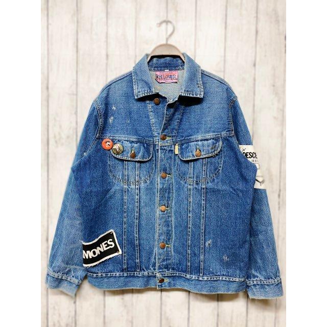 ペイントデニムジャケット 手描き And Stood with a knife : 旅空