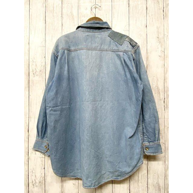 オリジナルリメイクデニムシャツ パッチワーク : 旅空 tabisora