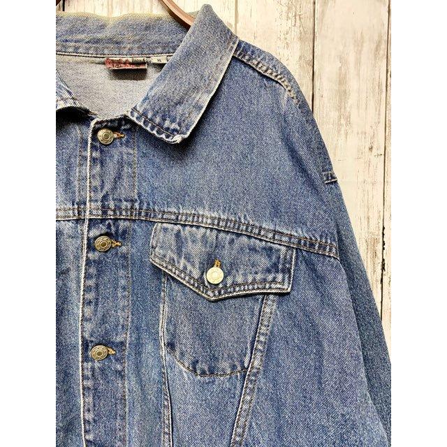 ペイントデニムジャケット 手描き ワッペン パッチワーク シド