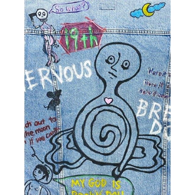 【Narcissus】ペイントデニムジャケット Narcissus】ペイントデニムジャケット