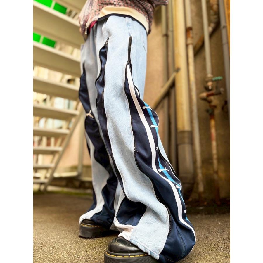 リメイクデニムパンツ ジャージ ROLLOVER : 旅空 tabisora foolsgold