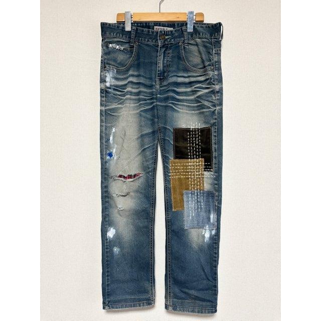 【希少】リメイク パッチワークデニム オリジナルリメイクデニム パンツ パッチワーク リメイク メンズ