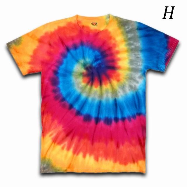 カラフル☆タイダイ・絞り染めTシャツ Lサイズ【全8種】 : 旅空