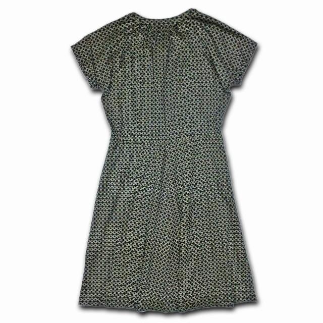ワンピース レディース レトロ 古着 きれいめ 半袖 膝丈 60年代 70年代 
