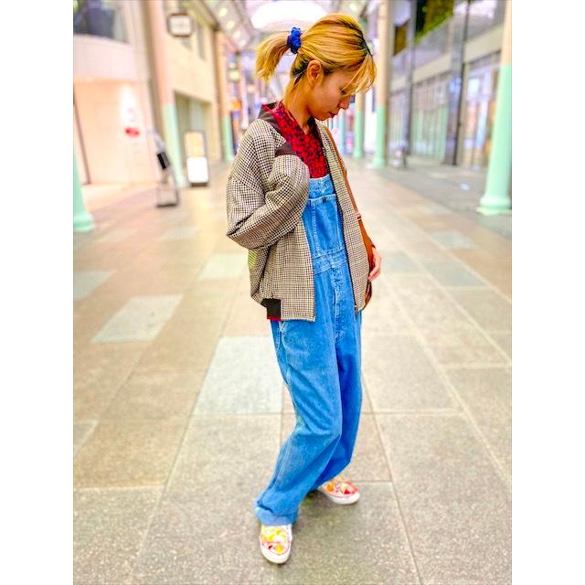 Used 古着 サロペット オーバーオール デニム レディース メンズ : 旅