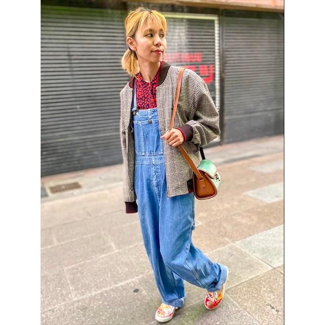 Used 古着 サロペット オーバーオール デニム レディース メンズ : 旅