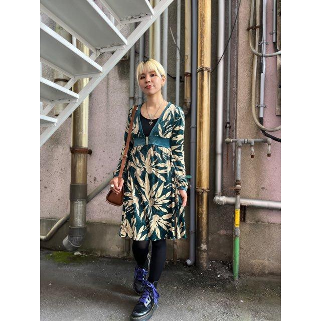 昭和レトロ 古着 チュニック ワンピース 長袖 : 旅空 tabisora