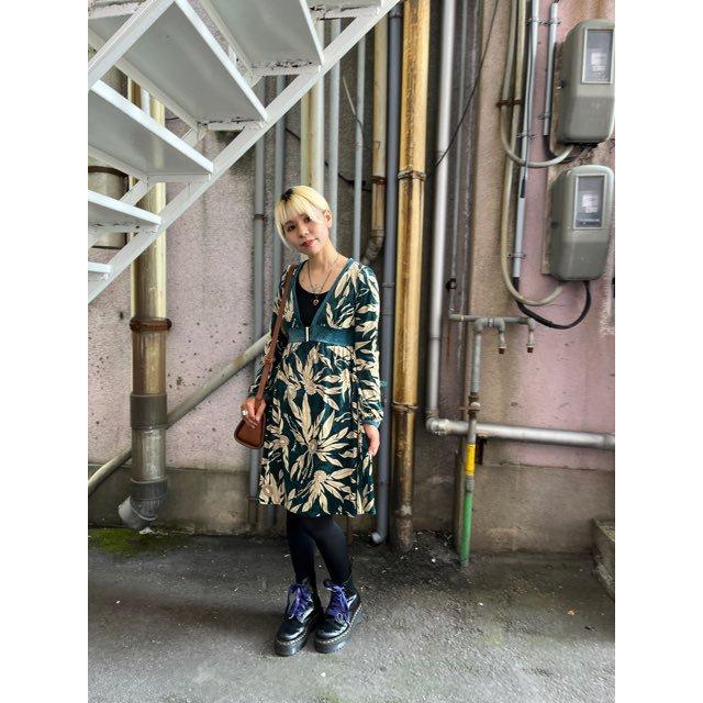 昭和レトロ 古着 チュニック ワンピース 長袖 : 旅空 tabisora