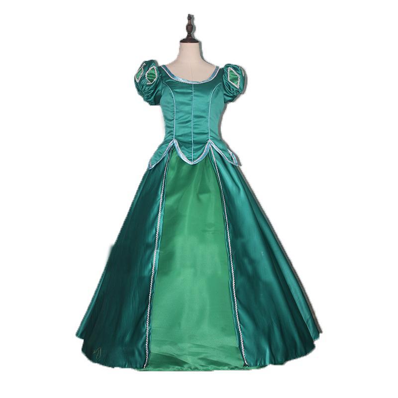 アリエル コスプレ衣装 人魚姫 ドレス コスプレ 衣装 仮装 コスチューム 文化祭 ハロウイン ワンピース エプロン ワンピース エプロン 白雪姫 アナ雪 エルサ 81ｃｍ ワンピース エプロン 88ｃｍ 165ｃｍ 95ｃｍ 170ｃｍ バスト95 103ｃｍ ヒップ98 104ｃｍ 87ｃｍ