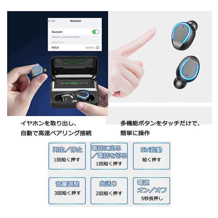 ワイヤレスイヤホン Bluetooth 5.0 怪盗キッド 名探偵 周辺商品 コナン イヤホン スポーツ 耳掛け Hi-Fi音質 LEDディスプレ 音量調整可 快適なフィット感｜tabitobishokin2｜04