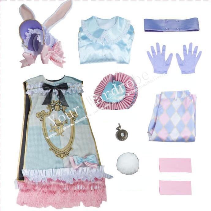 ツイステッドワンダーランド 風 エペル フェルミエ Epel Felmier 薔薇の王国のホワイトラビットフェス 新装 コスプレ衣装 クリスマス ハロウィン 文化祭 