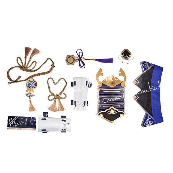 原神げんしん風 genshin 神里綾人 コスプレ衣装 ウィッグ cos靴 道具刀cosplayパーティー変装仮装コスチューム cos靴 写真参照 予めご了承ください