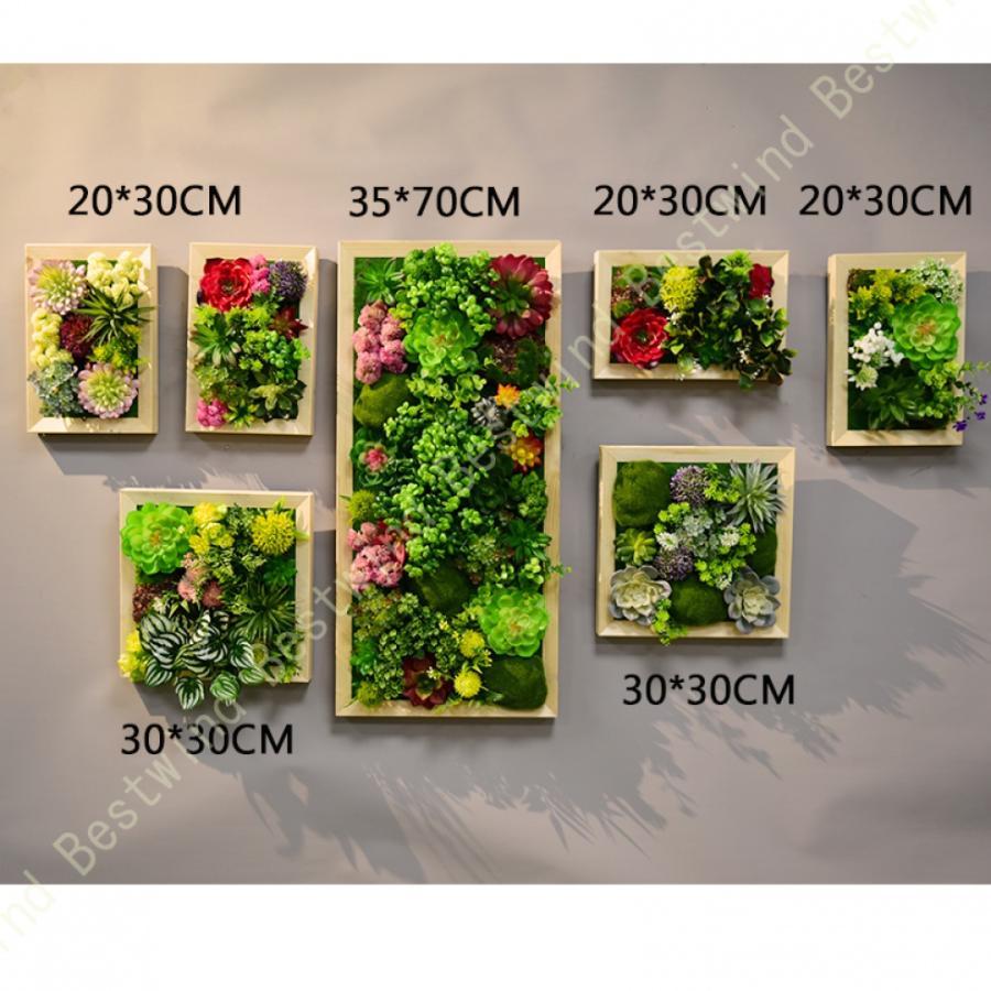 ウォールグリーン フェイクグリーン 壁掛け 人工観葉植物 北欧風 オシャレ かわいい ディスプレイ インテリア装飾 ミニサボテン 壁飾り 人工観葉植物 緑 植物 ウォールグリーン 人工観葉植物