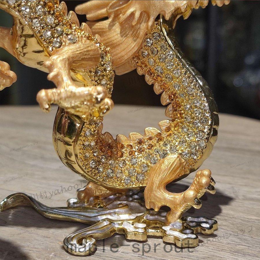 幸運ドラゴン 龍の置物 クリスタル スピリチュアル 風水 龍神様 開運力