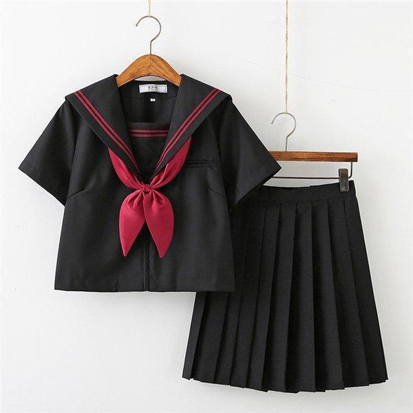 セーラー服 JK制服女子高校生 学生服 セットアップ 上下セットスクール