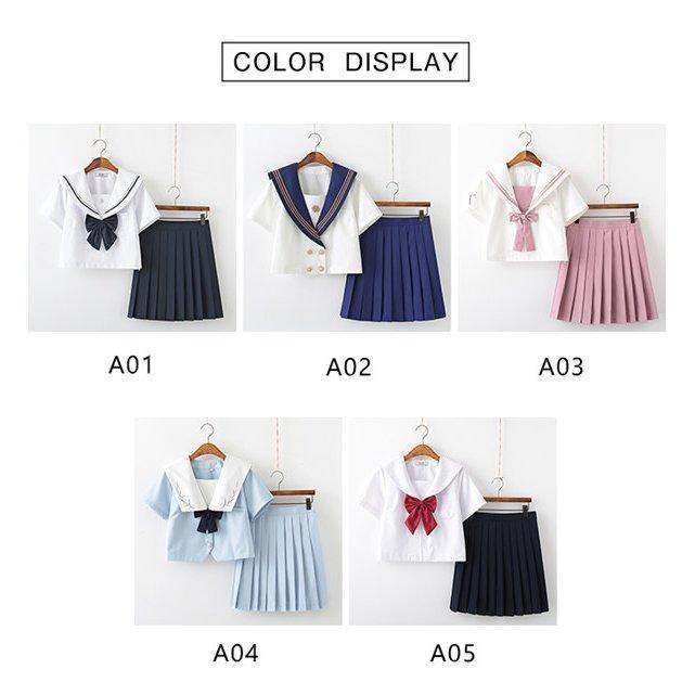 セーラー服 JK制服女子高校生 学生服 セットアップ 上下セットスクール