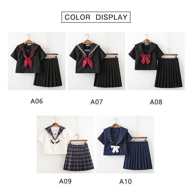 セーラー服 JK制服女子高校生 学生服 セットアップ 上下セットスクール