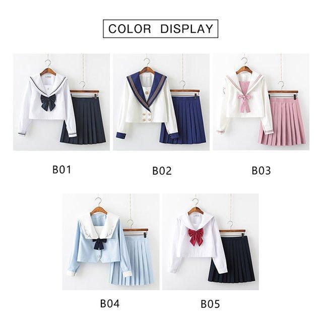 セーラー服 JK制服女子高校生 学生服 セットアップ 上下セットスクール