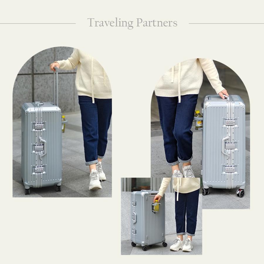 スーツケース 大容量 キャリーケース アルミフレーム おしゃれ 大型