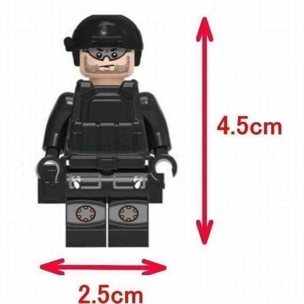 ミニフィグ SWAT 12体 ジープ1台 特殊部隊 武器付き レゴ交換品 互換