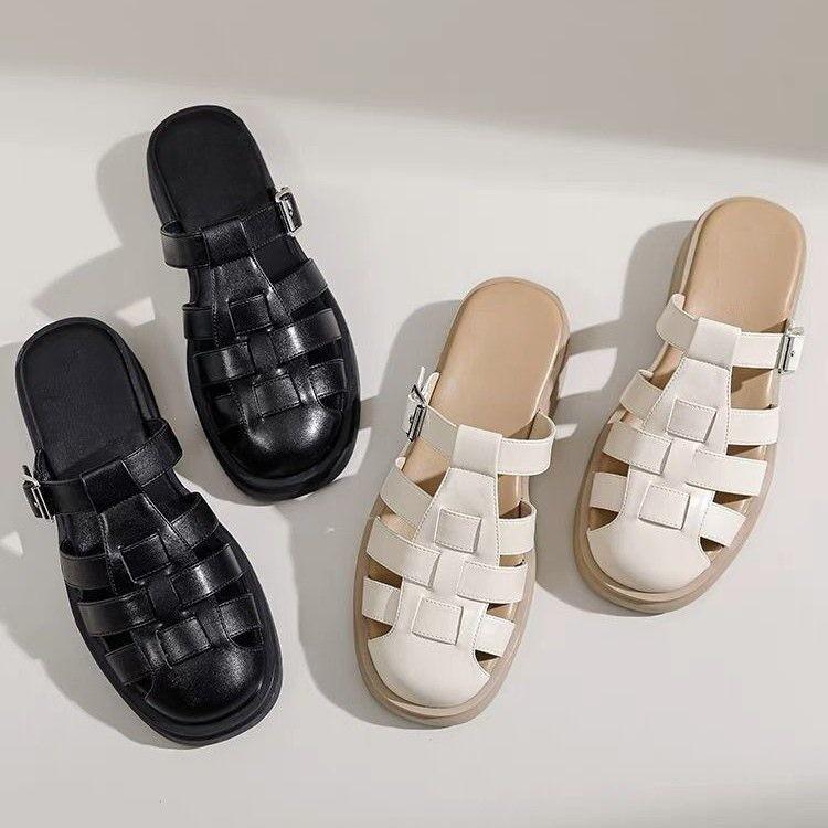グルカ ミュールサンダル レディース サンダル ぺたんこ かかとなし
