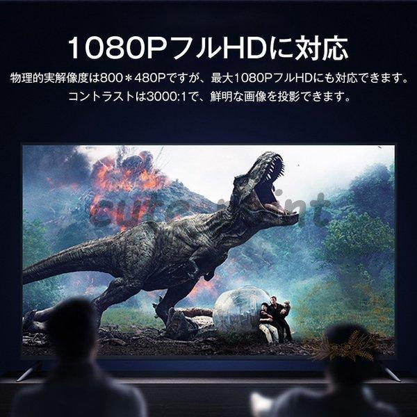 小型プロジェクター 高画質 コンパクト ホームシアター スマホ モバイル ゲーム 軽量 映画 家庭用