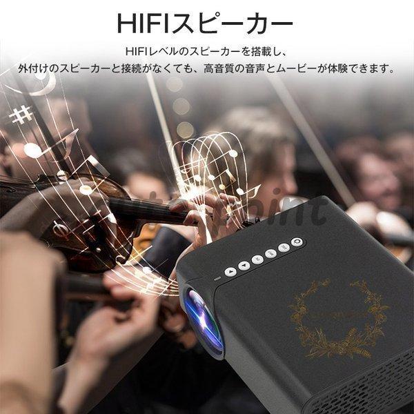 小型プロジェクター 高画質 コンパクト ホームシアター スマホ モバイル ゲーム 軽量 映画 家庭用