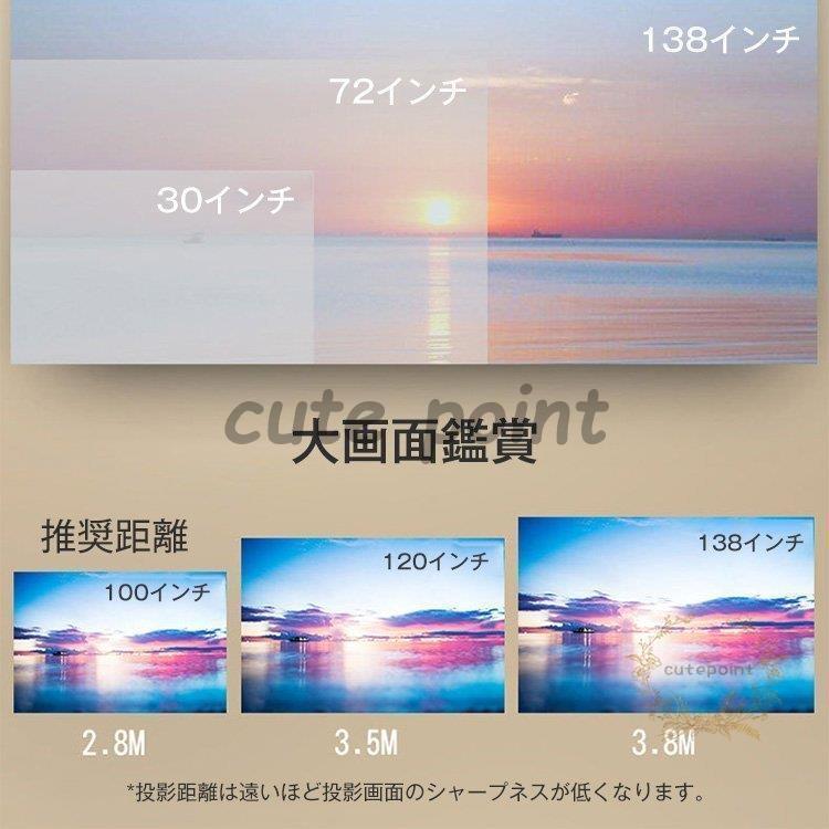 小型プロジェクター 高画質 コンパクト ホームシアター スマホ モバイル ゲーム 軽量 映画 家庭用