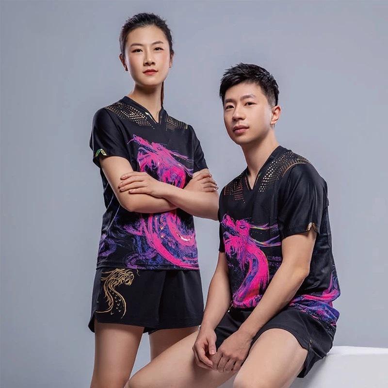 買い銀座 卓球中国チームのユニフォームセット(ブラック)！
