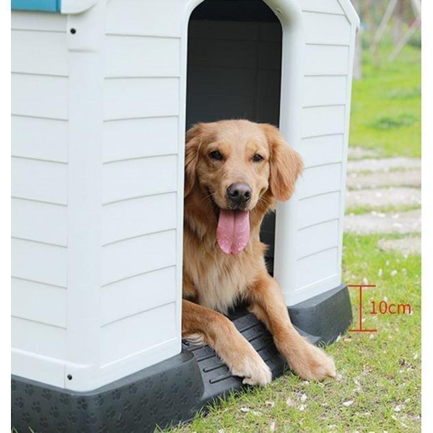 大型犬 ドッグ 犬舎 犬小屋 ハウス おうち 屋外 野外 庭用 プラス ティック製 プラスチック 防水 通気性 ドア無し 