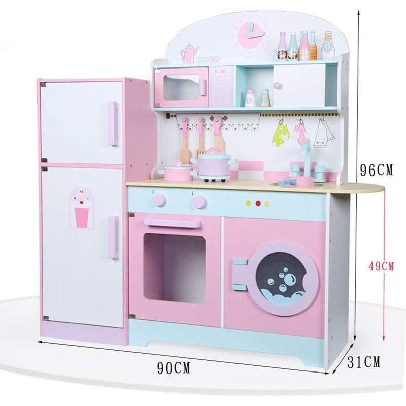 おままごと キッチンセット 木製のシミュレーション大型幼児プレイハウスキッチン冷蔵庫ストーブコンビネーションキッチンおもちゃ 子供の台所用お キッチンセット 木製のシミュレーション大型幼児プレイハウスキッチン冷蔵庫ストーブコンビネーションキッチンおもちゃ 子供の台所用お 　