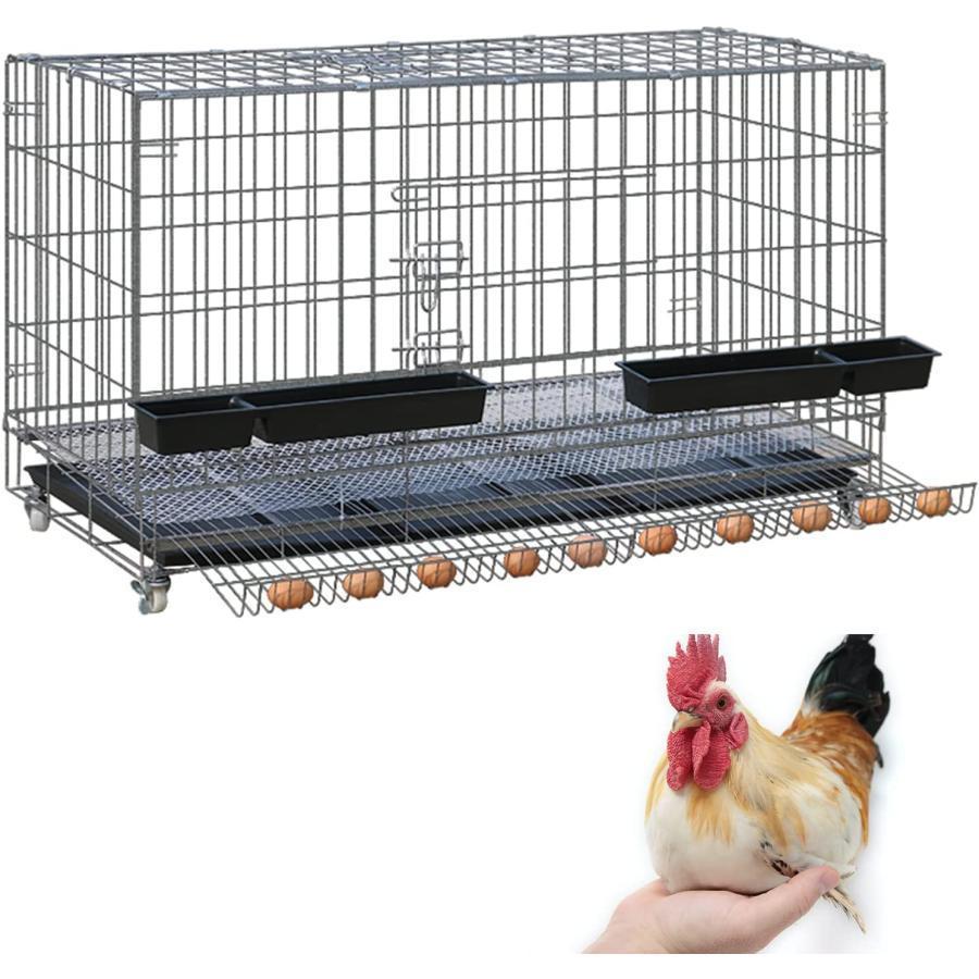 130 * 60 * 72cm特大世帯折りたたみ鶏小屋 鶏小屋 チキンケージ飼育ケージ フードボウル付き 自動エッグロールケージ トレー・水槽 72cm特大世帯折りたたみ鶏小屋 鶏小屋 チキンケージ飼育ケージ フードボウル付き 自動エッグロールケージ トレー 水槽