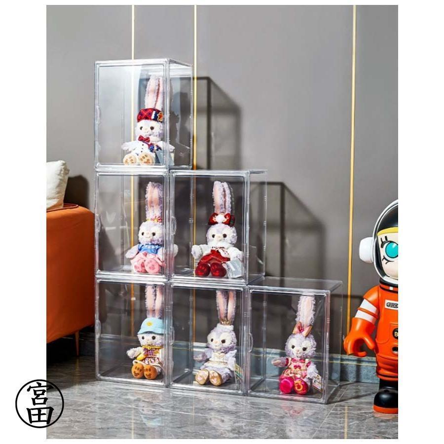 ぬいぐるみ収納ケース シューズボックス クリア 透明 アクリル