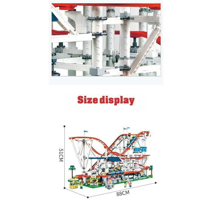 ブロック レゴ交換品 互換 LEGO ジェットコースター クリエイター 玩具 知育 誕生日 クリスマス プレゼント_1