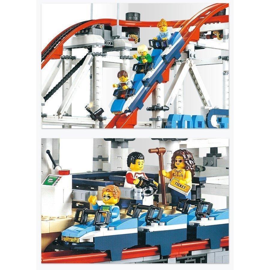 ブロック レゴ交換品 互換 LEGO ジェットコースター クリエイター 玩具 知育 誕生日 クリスマス プレゼント_4