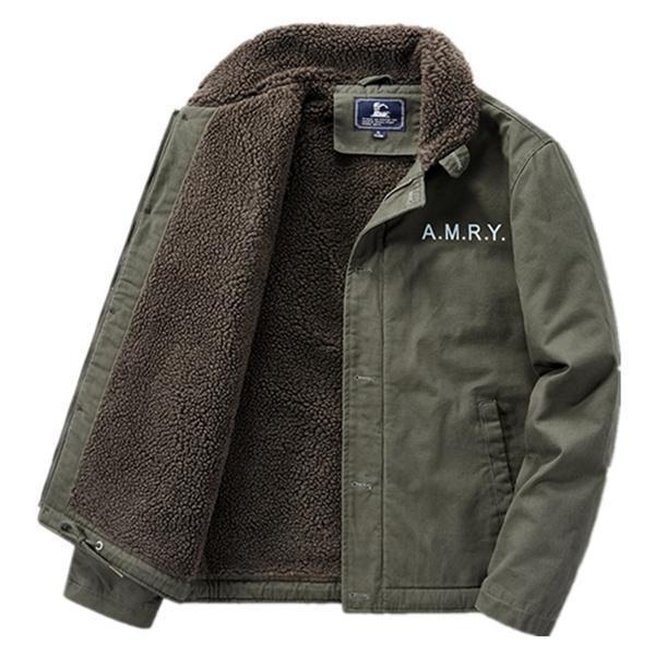 バイクジャケット メンズ ミリタリージャケット デッキジャケット ボア 