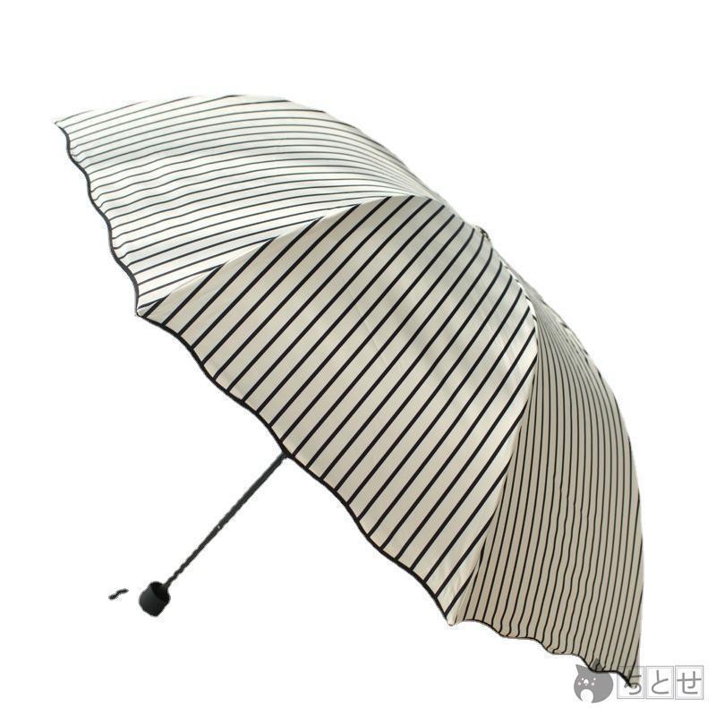 サンバリア 日傘 晴雨兼用 3つ折り 軽量 UVカット 折りたたみ傘 100