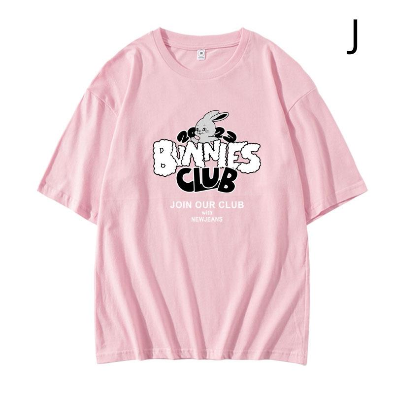 新品 NewJeans Tシャツ 半袖 T-shirt 大人用 学生用 レディース 夏服 