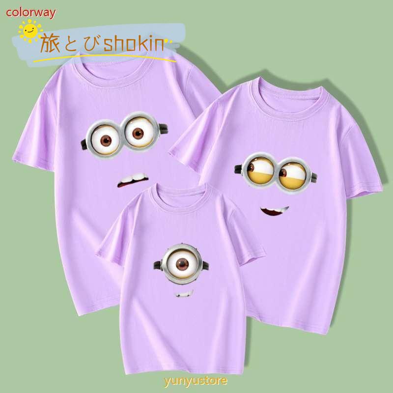 家族服 子供服 親子服 親子ペアルック 親子ペア Tシャツ 半袖 ミニオン 怪盗グルーのミニオンズ 親子お揃い 兄弟 お揃い 夏物｜tabitobishokin｜17