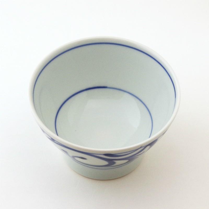 砥部焼 くらわんか 大 唐草 梅山窯 ご飯茶碗 飯碗 伝統工芸品 民藝品