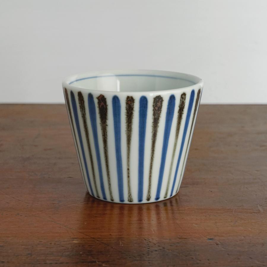 砥部焼 そば猪口 小 鉄呉須線 梅山窯 愛媛県 伝統工芸品 民藝品 食器