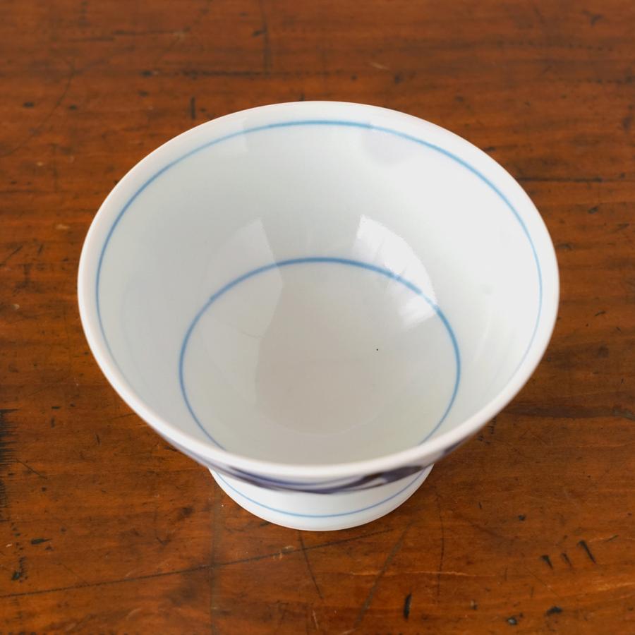砥部焼 くらわんか 小 唐草 梅山窯 ご飯茶碗 飯碗 伝統工芸品 民藝品
