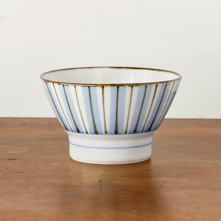 砥部焼 くらわんか 大 鉄だみ呉須線 口紅入り 梅山窯 ご飯茶碗 飯碗 伝統工芸品 民藝品 ギフト プレゼント 誕生日 お祝い 贈答品 成人祝い | 