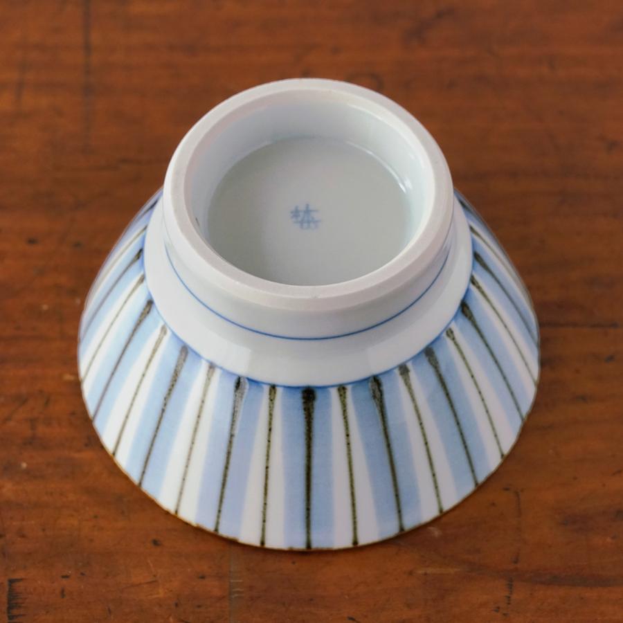 砥部焼 くらわんか 大 鉄だみ呉須線 口紅入り 梅山窯 ご飯茶碗 飯碗 伝統工芸品 民藝品 ギフト プレゼント 誕生日 お祝い 贈答品 成人祝い |  | 03