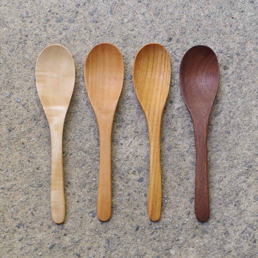erakko 木のスプーン（中） 4種類 エラッコ 柴田漆工房 カトラリー キャンプ用品 ギフト プレゼント 誕生日 お祝い 贈答品 クリスマス | 